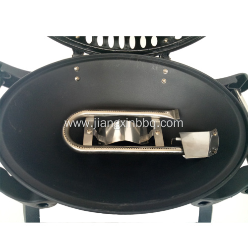 Portable Gas Grill With Cast Iron Grid